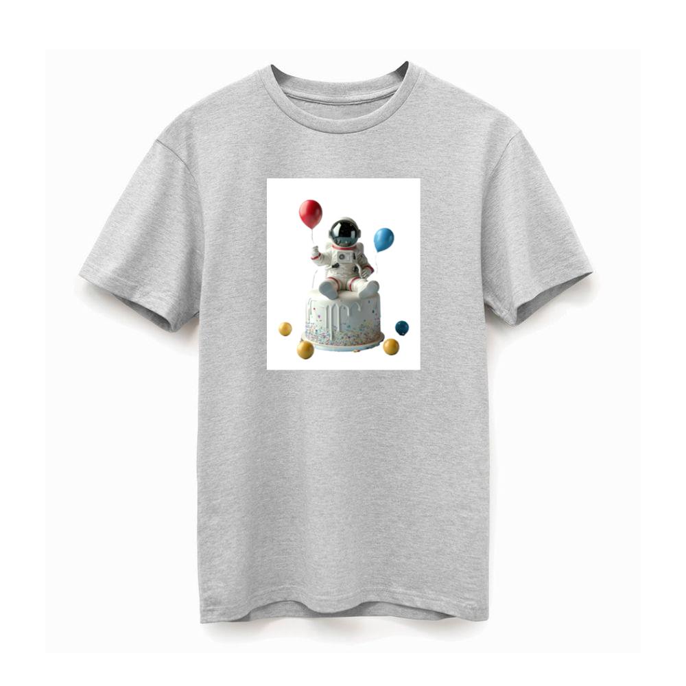 Celebrating with Astronaut and Cake TShirts Britishtransit