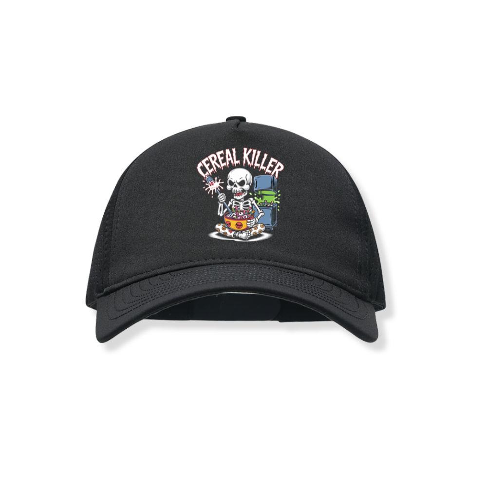 Cereal Killer Skeleton Funny Breakfast Design Black Hat