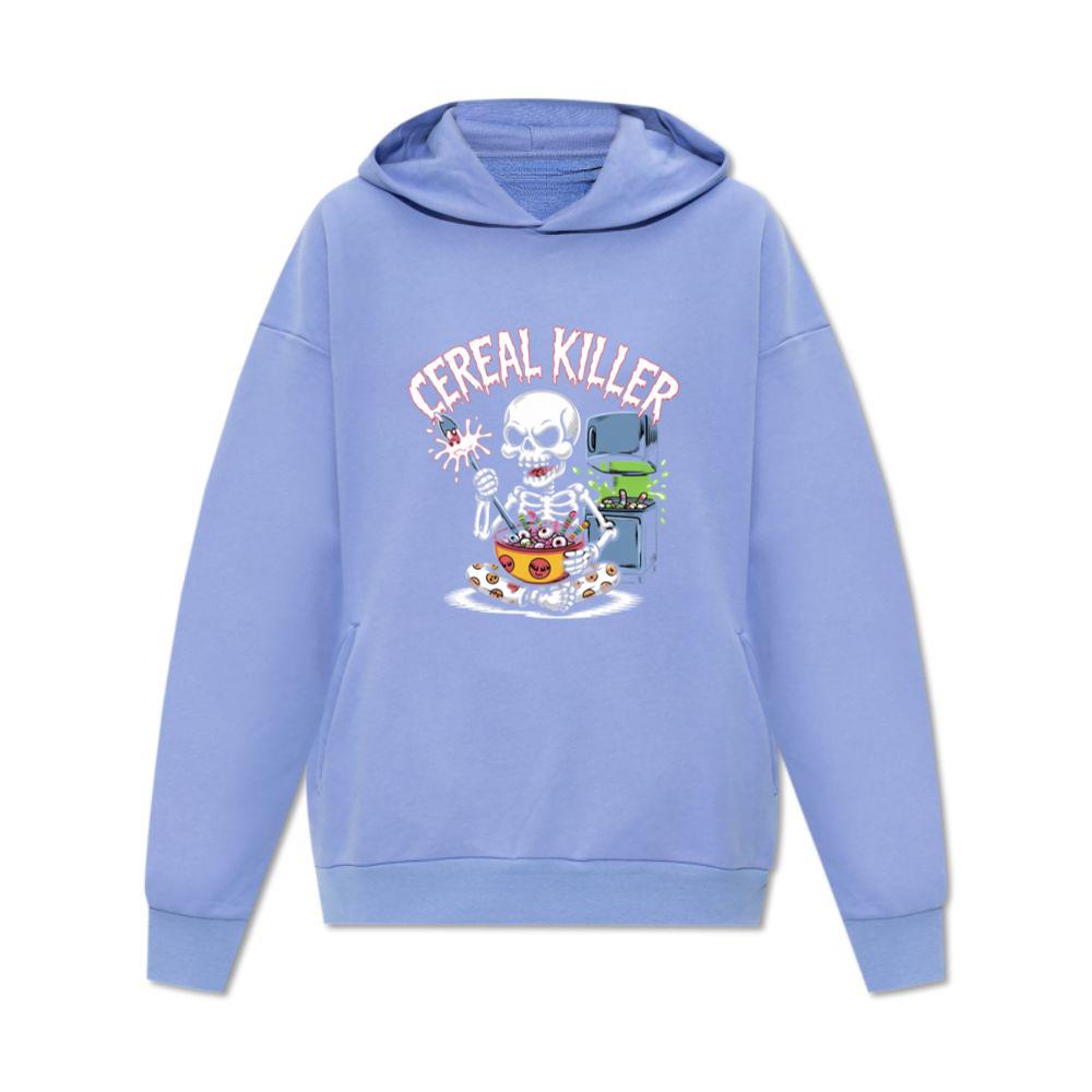 Cereal Killer Skeleton Funny Breakfast Design Hoodie