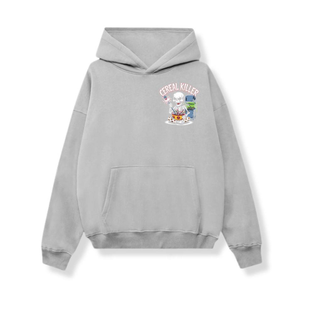 Cereal Killer Skeleton Funny Breakfast Design Hoodie