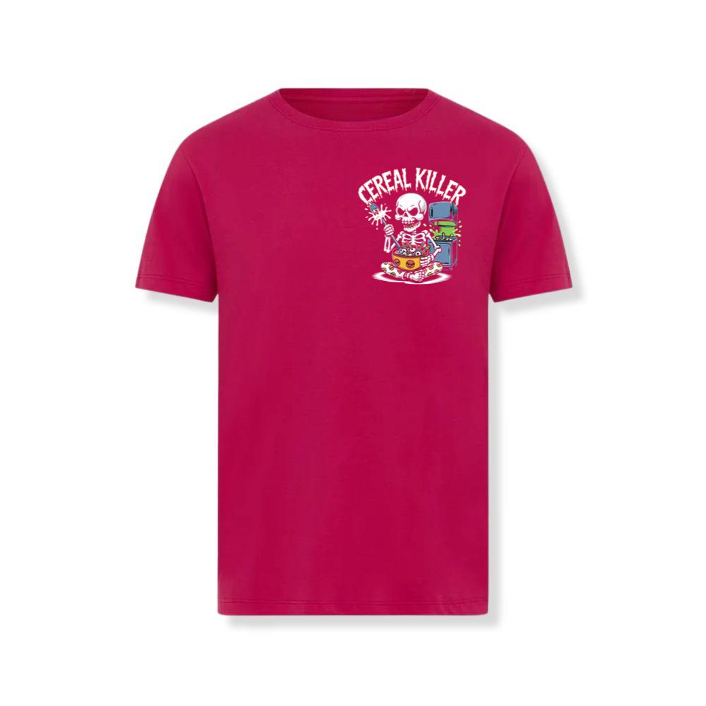 Cereal Killer Skeleton Funny Breakfast Design T-Shirt - Image 3