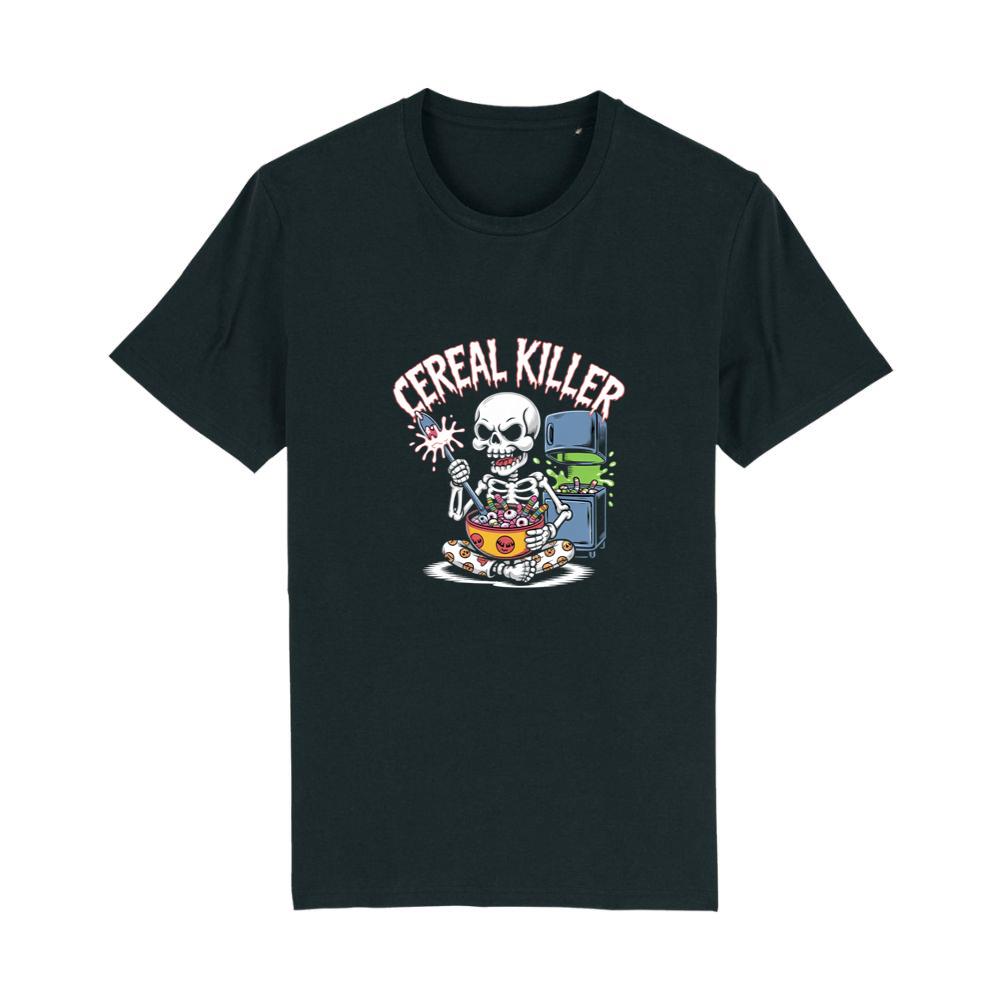 Cereal Killer Skeleton Funny Breakfast Design T-Shirts