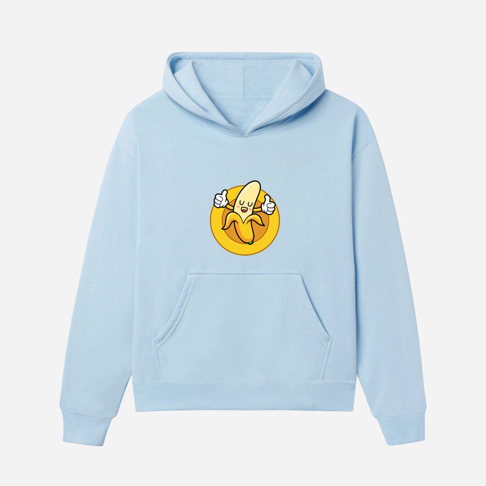 Cheerful Banana Giving Thumbs Up Hoodies