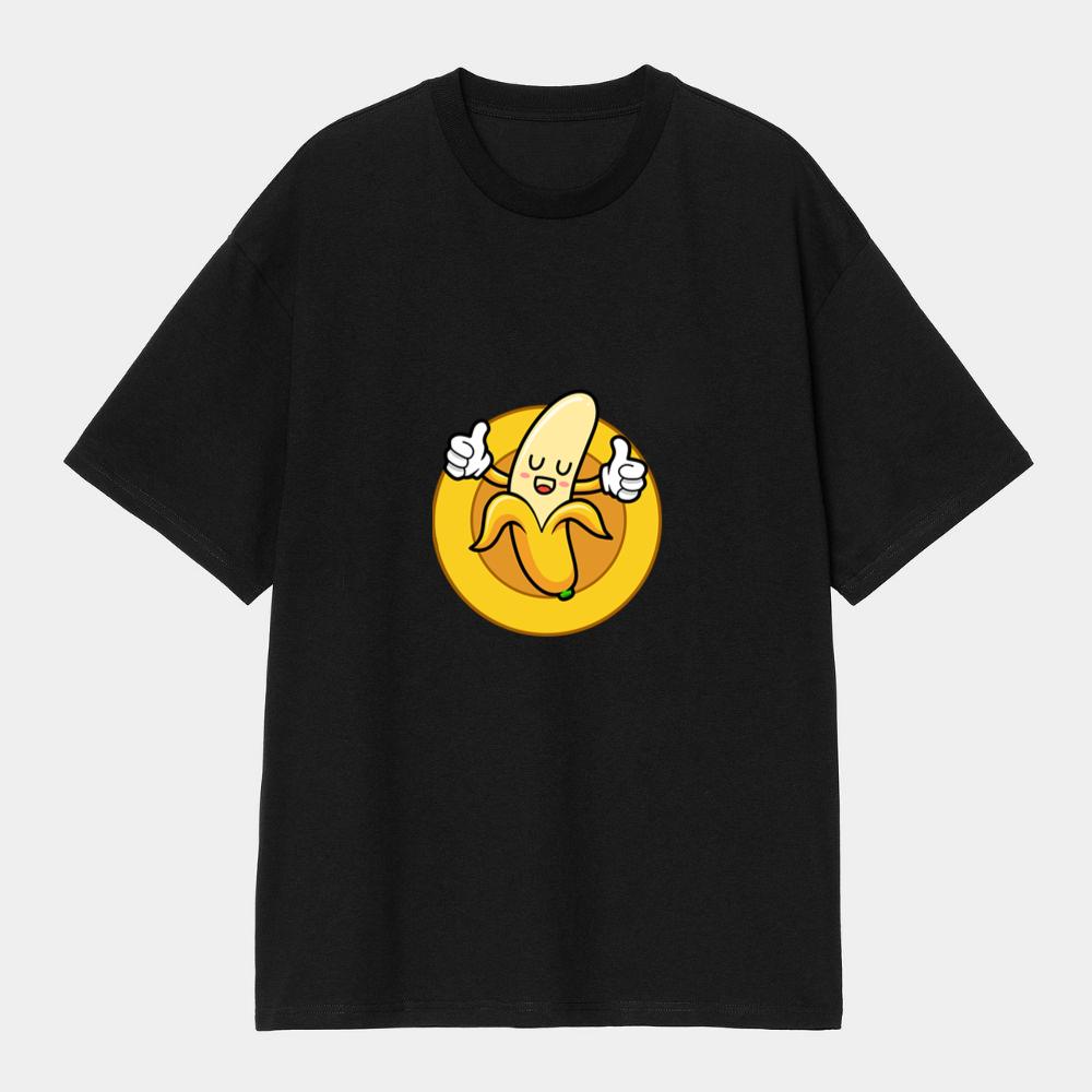 Cheerful Banana Giving Thumbs Up T-Shirts