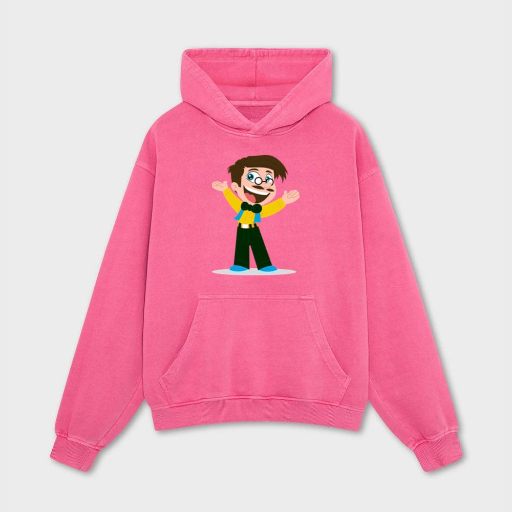 Cheerful Man with Bowtie Hoodies