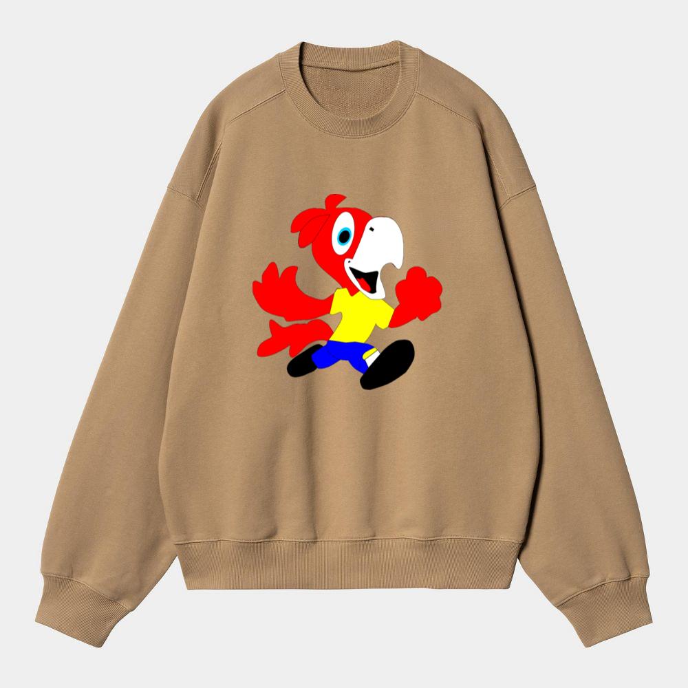 Cheerful Running Parrot Sweatshirt