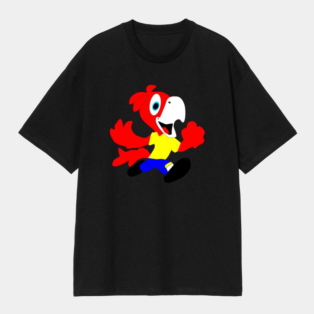 Cheerful Running Parrot T-Shirts