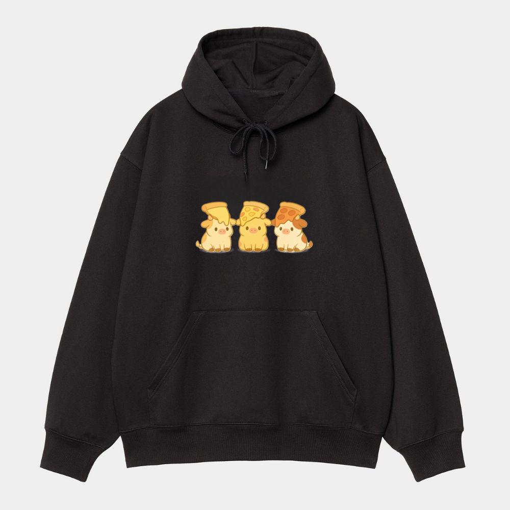 Cheese, Hawaiian, & Pepperoni Pizza Hoodie