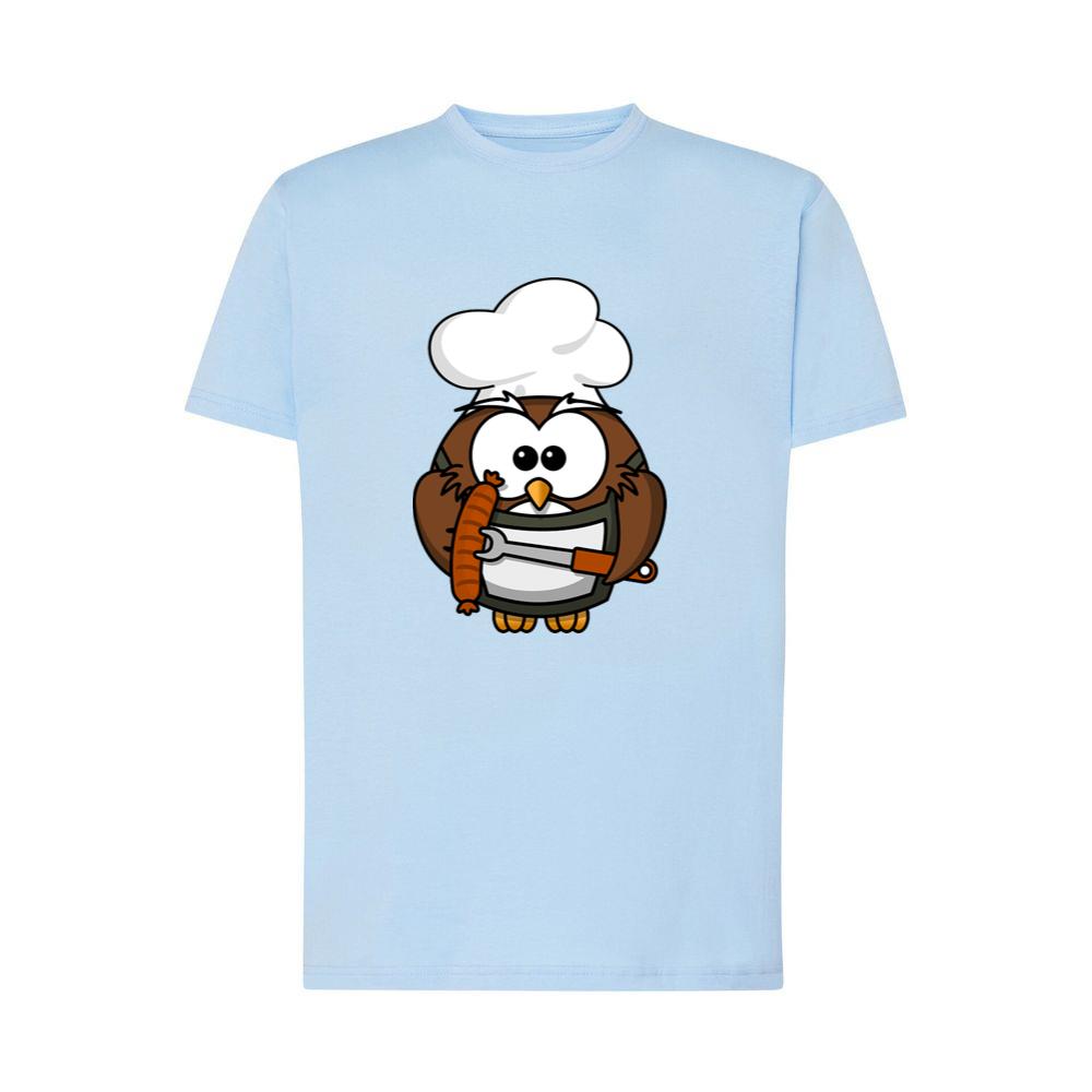 Chef Owl Holding Sausage T-Shirts