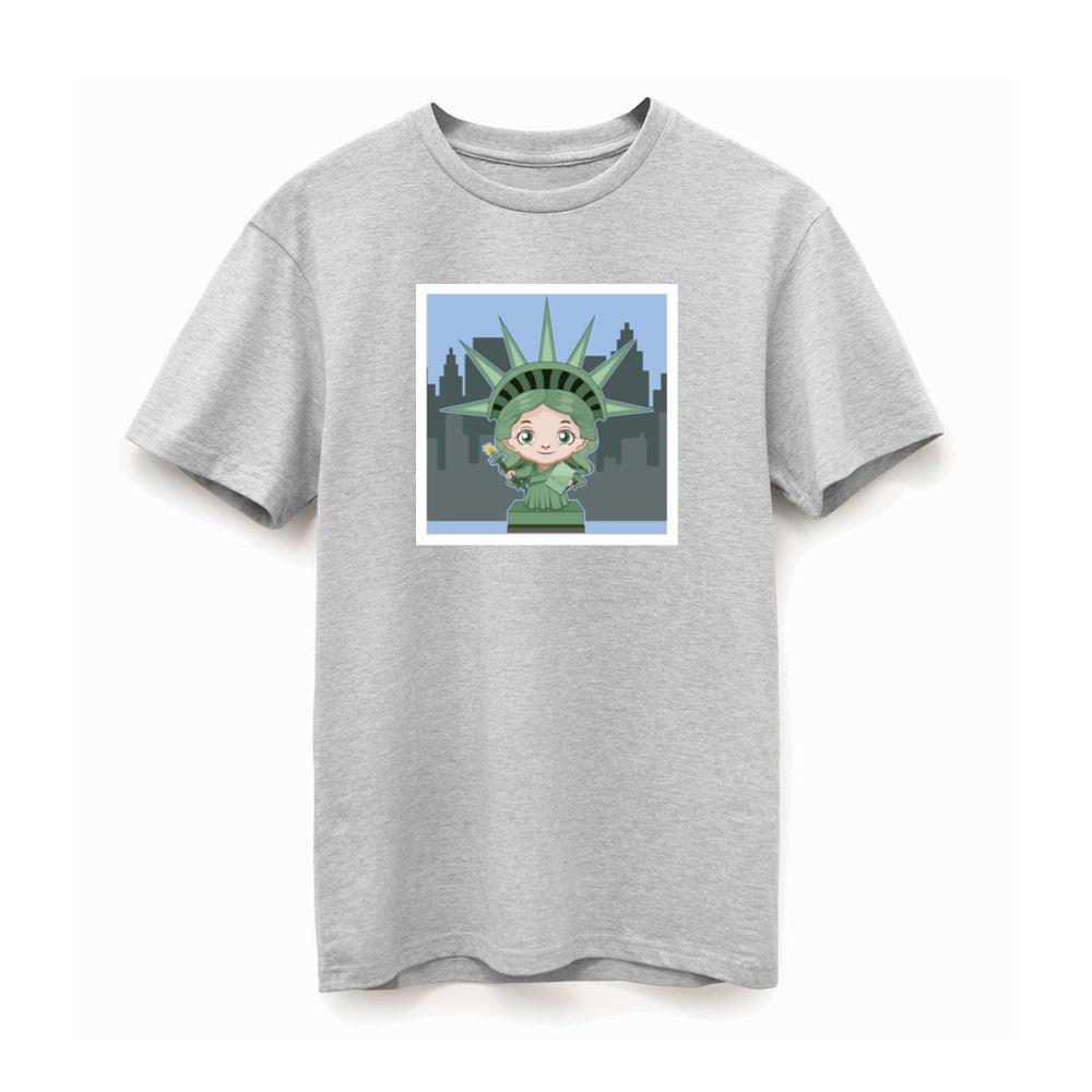 Chibi Statue of Liberty with Cityscape TShirts Britishtransit