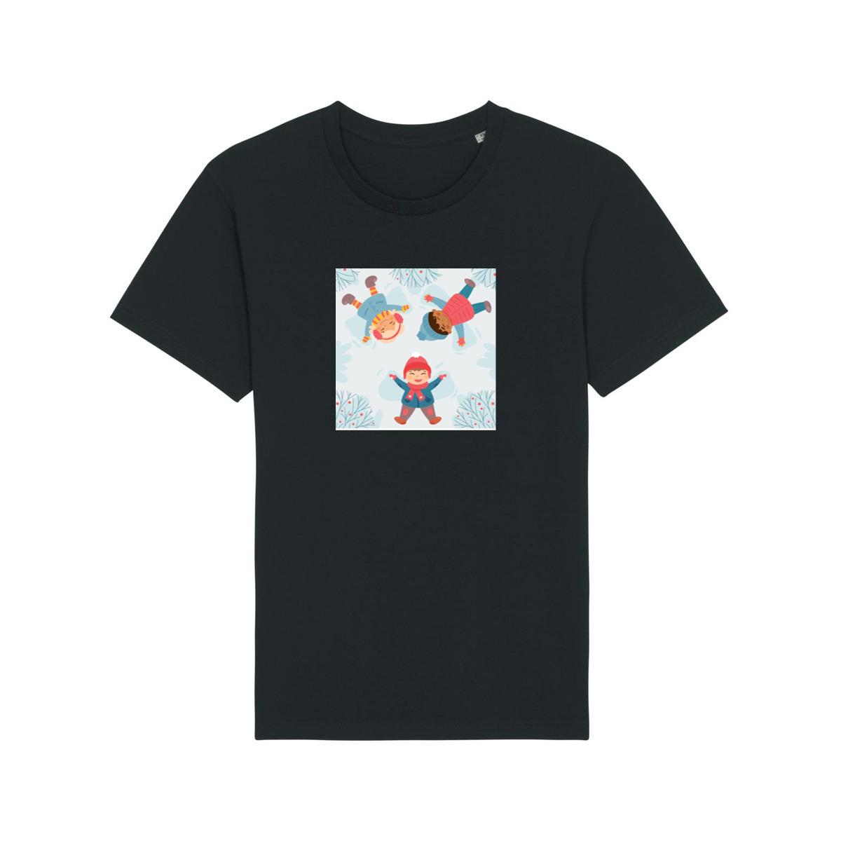 Children Create Delightful Shapes in the Winter Snow T-Shirts