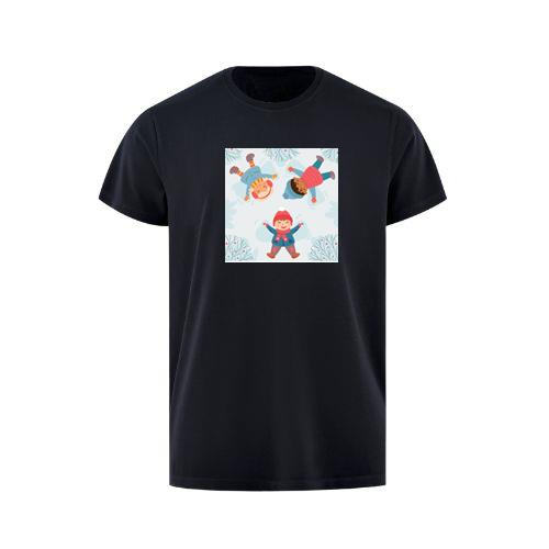 Children Create Delightful Shapes in the Winter Snow T-Shirts