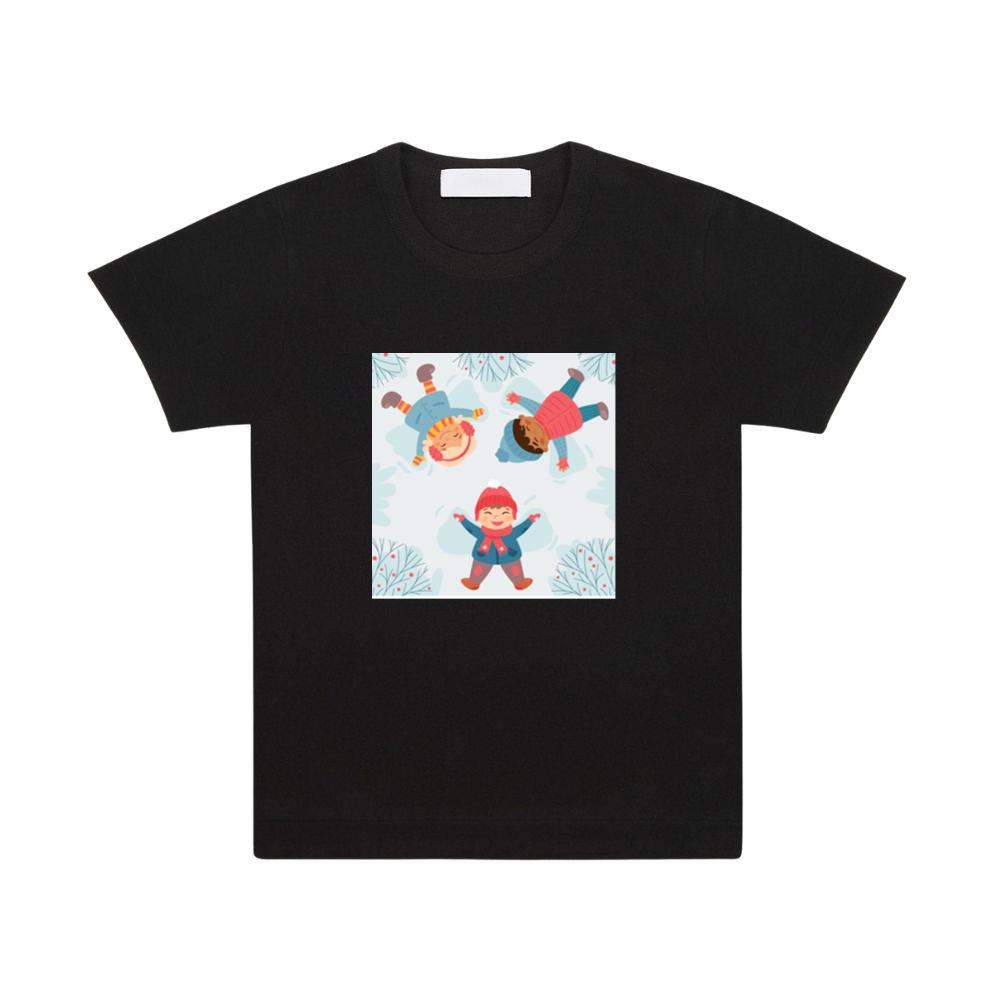 Children Create Delightful Shapes in the Winter Snow T-Shirts