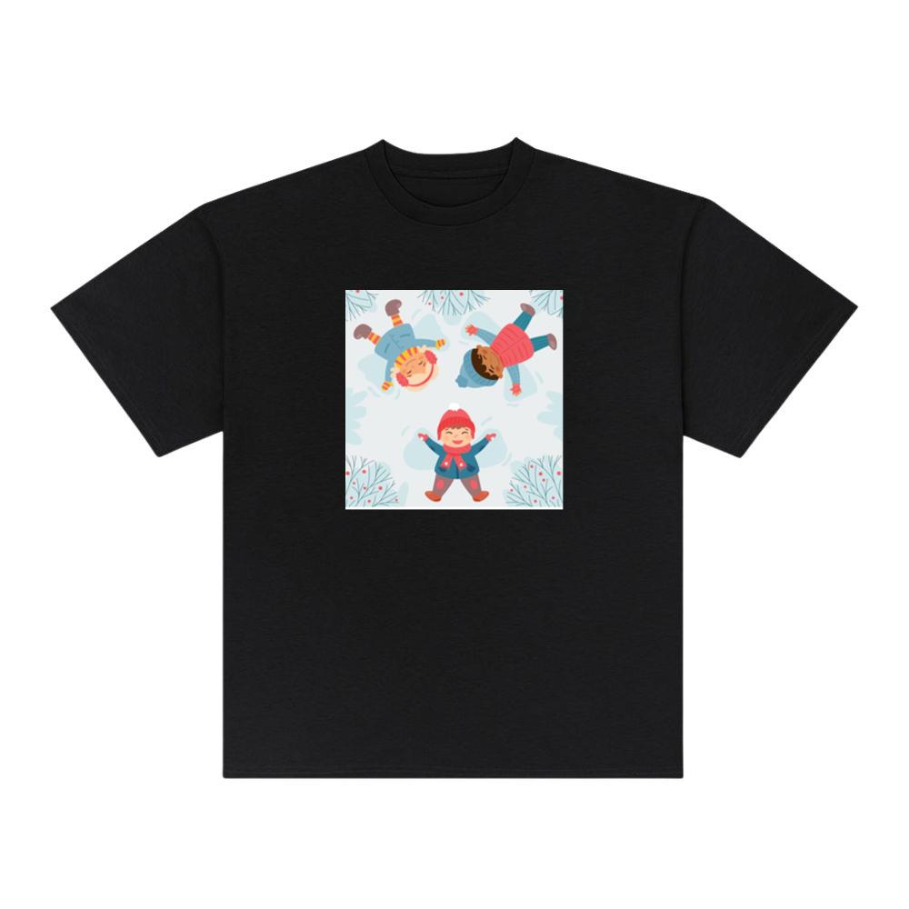 Children Create Delightful Shapes in the Winter Snow T-Shirts