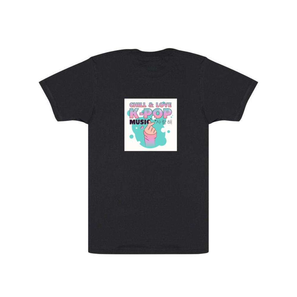 Chill & Love K-Pop Music with Finger Heart T-Shirts