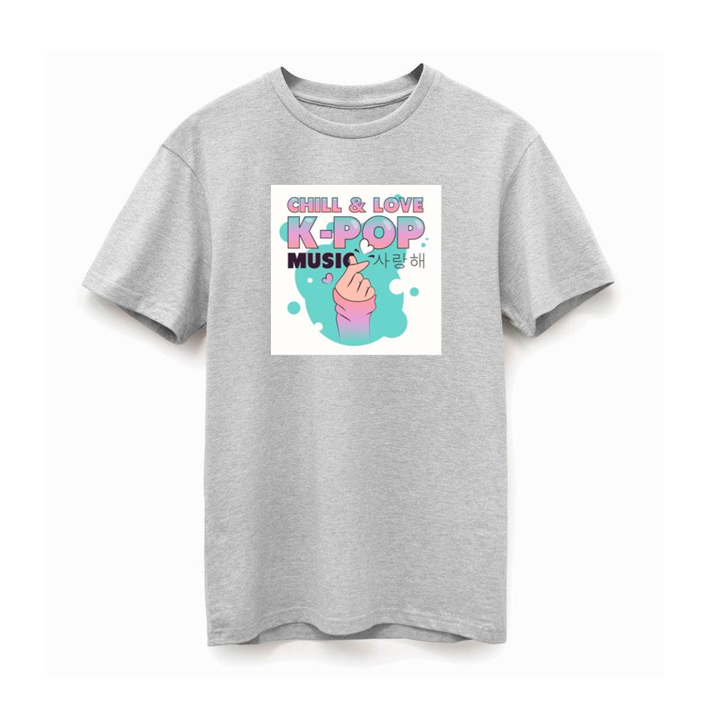 Chill Love KPop Music with Finger Heart TShirts Britishtransit
