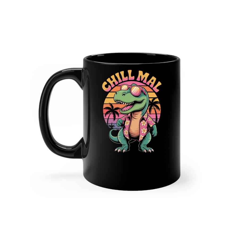 Chillimal Relaxing Dinosaur Retro Design for Beach and Summer Mood Mug