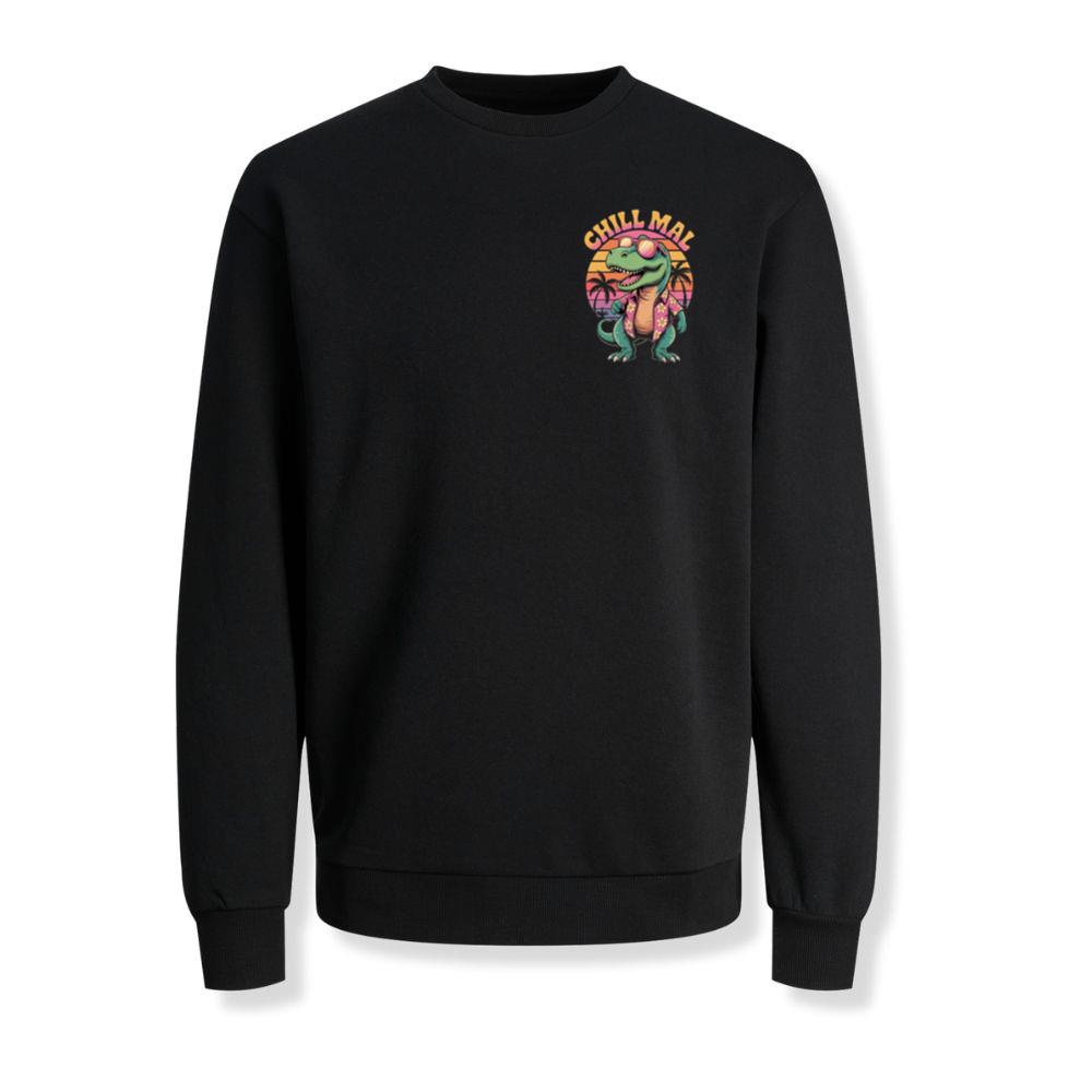 Chillimal Relaxing Dinosaur Retro Design for Beach and Summer Mood Sweatshirts
