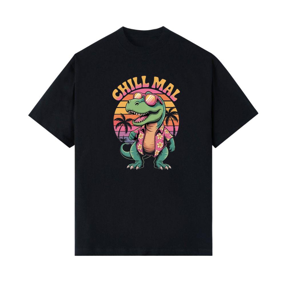 Chillimal Relaxing Dinosaur Retro Design for Beach and Summer Mood T-Shirt