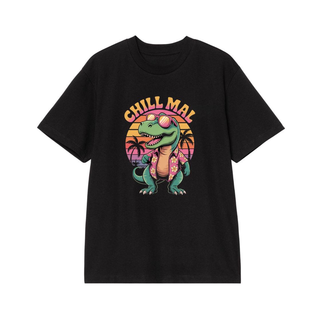 Chillimal Relaxing Dinosaur Retro Design for Beach and Summer Mood T-Shirt