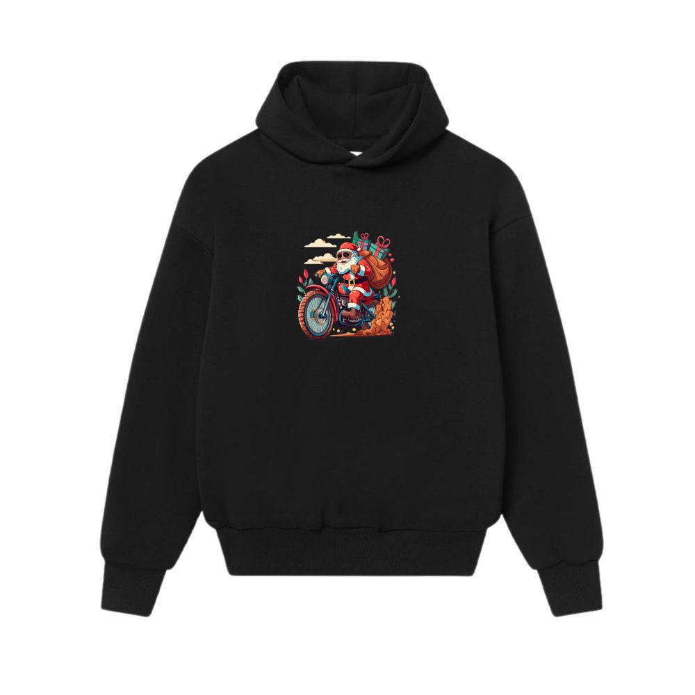 Chrismas Santa Rider Vintage Hoodies