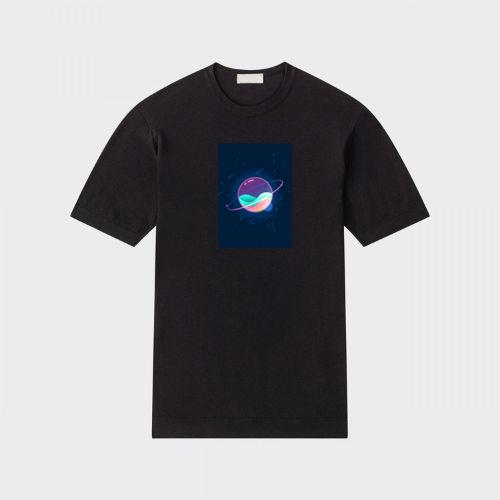 Chromatic Gradient Sphere with Orbital Luminescence T-Shirts