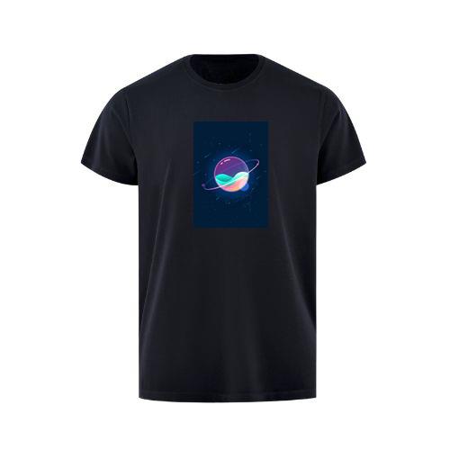 Chromatic Gradient Sphere with Orbital Luminescence T-Shirts