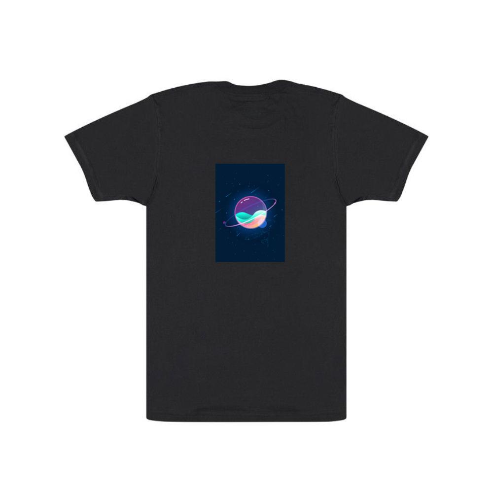Chromatic Gradient Sphere with Orbital Luminescence T-Shirts