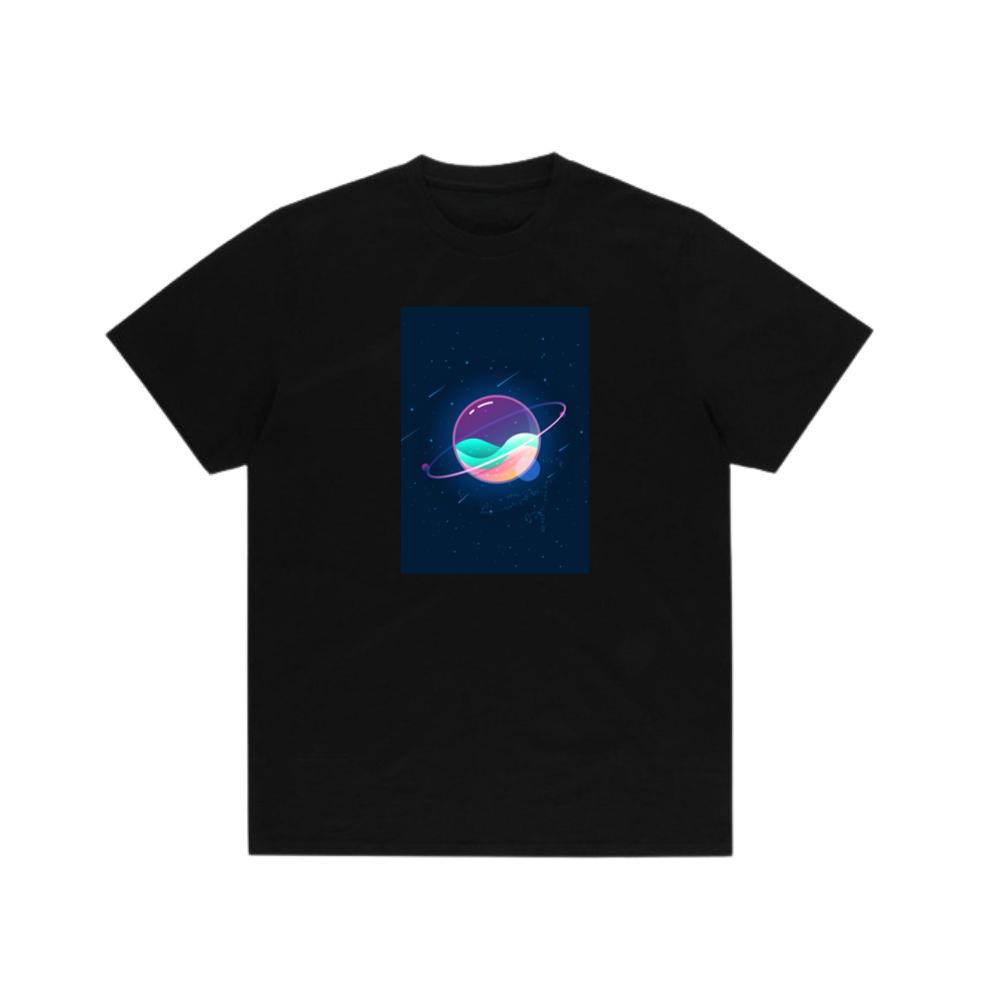 Chromatic Gradient Sphere with Orbital Luminescence TShirts Tetebi