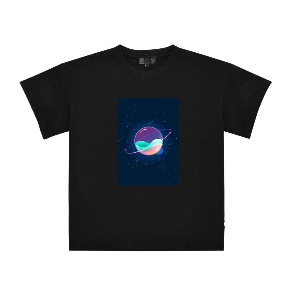 Chromatic Gradient Sphere with Orbital Luminescence T-Shirts