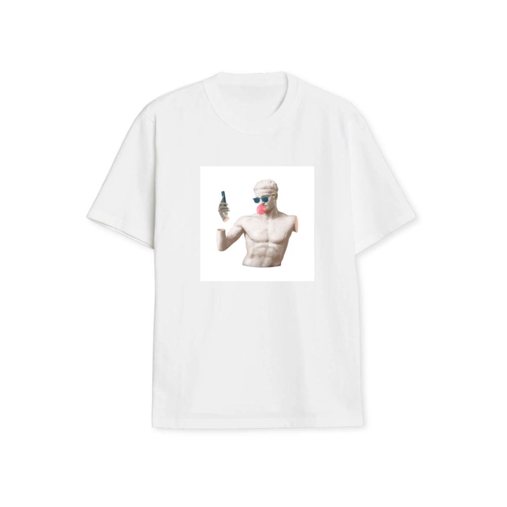 Classical Sculpture with Modern Selfie T-Shirts