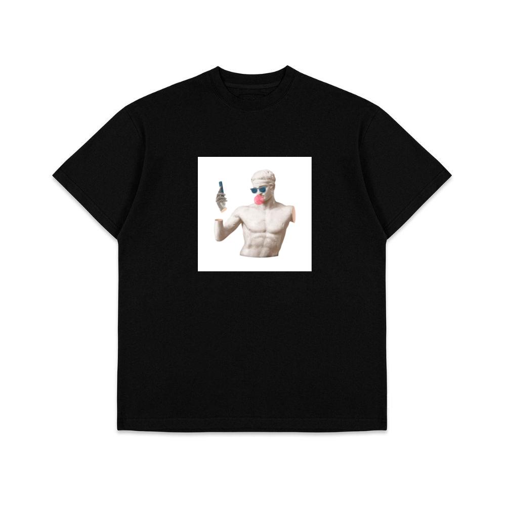 Classical Sculpture with Modern Selfie T-Shirts