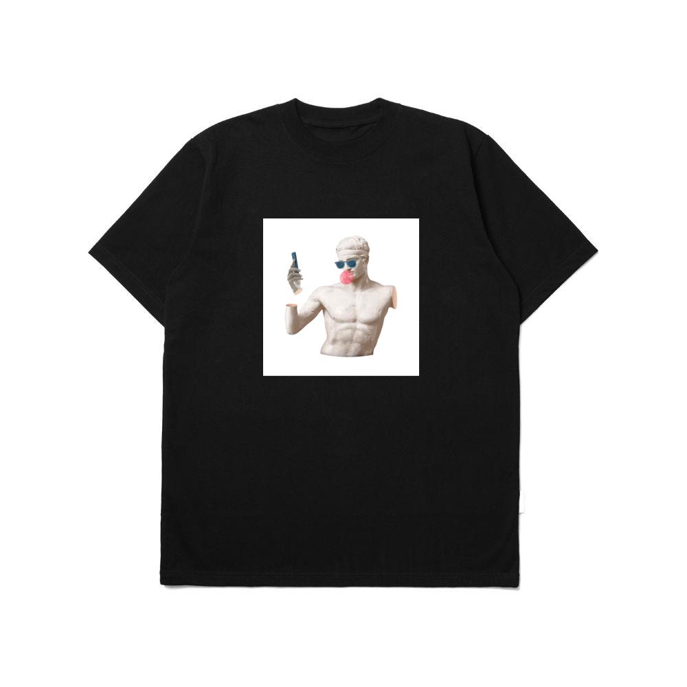 Classical Sculpture with Modern Selfie T-Shirts