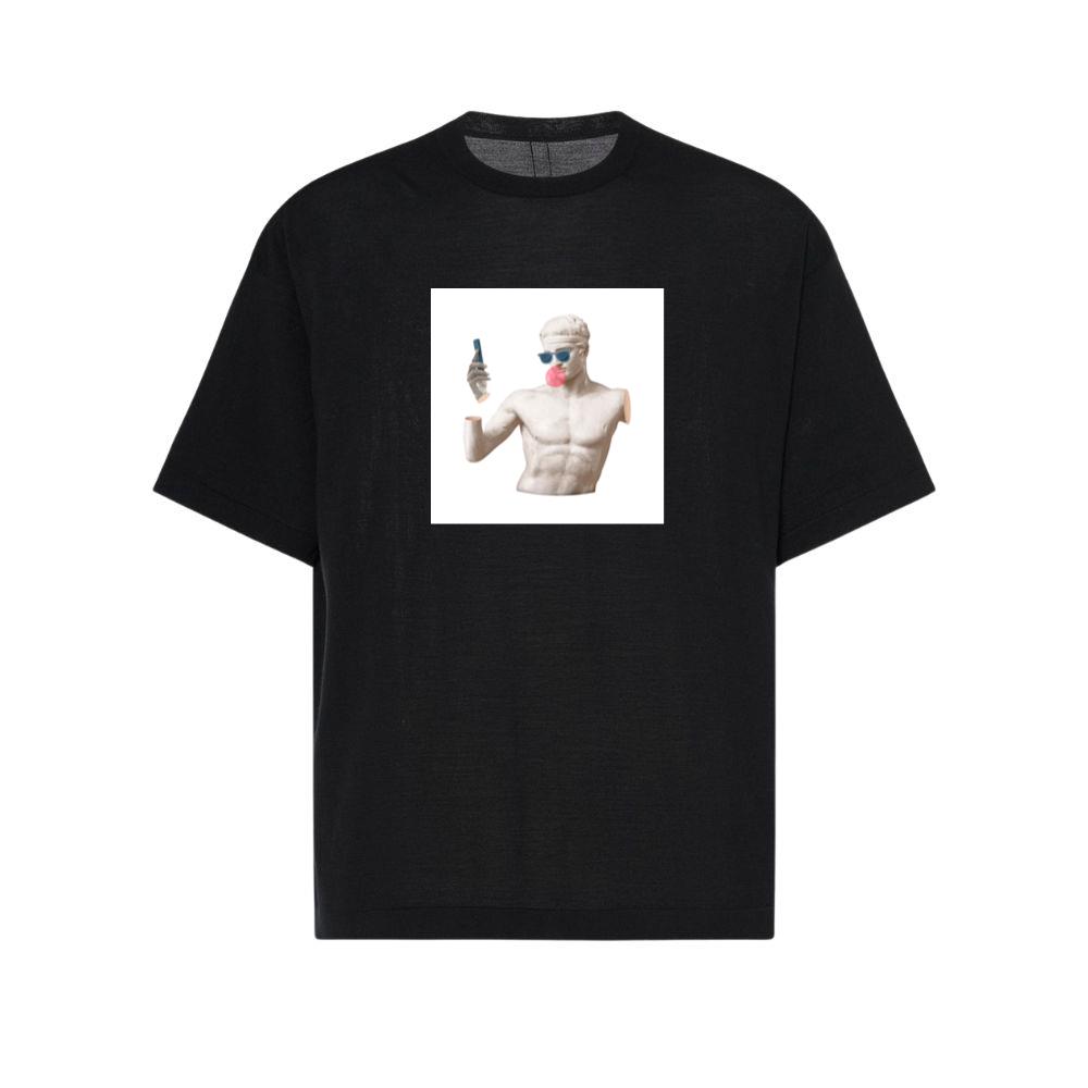 Classical Sculpture with Modern Selfie T-Shirts