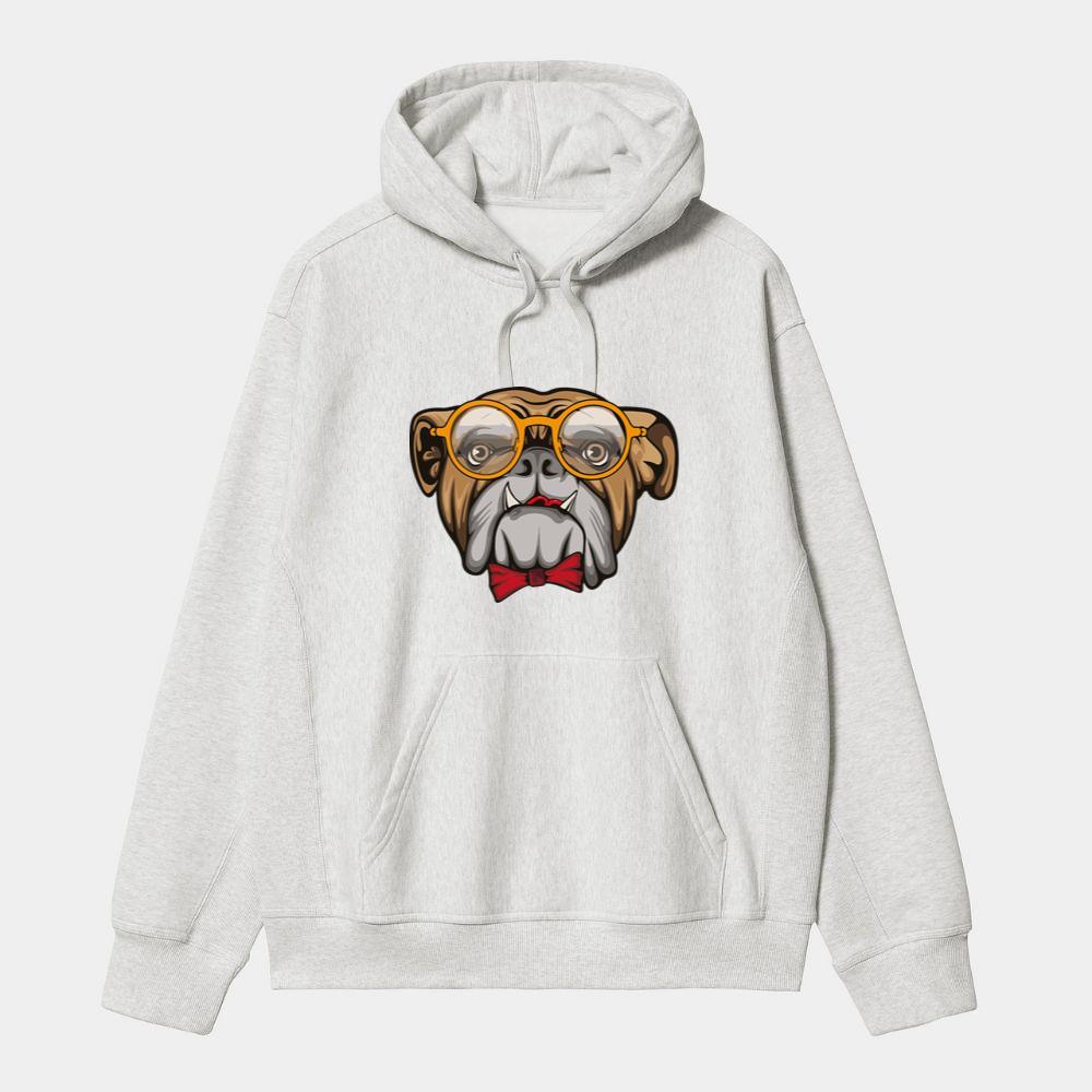 Classy Bulldog With Style Hoodie