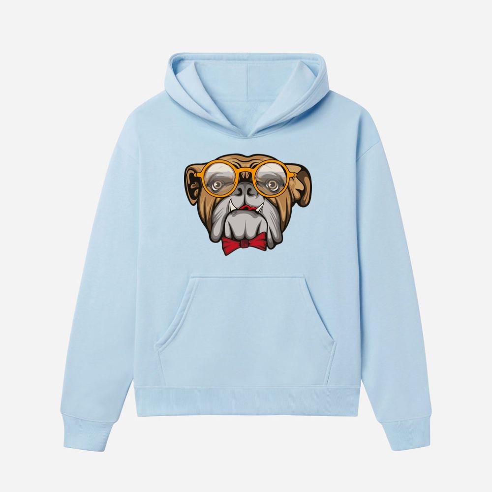 Classy Bulldog With Style Hoodies