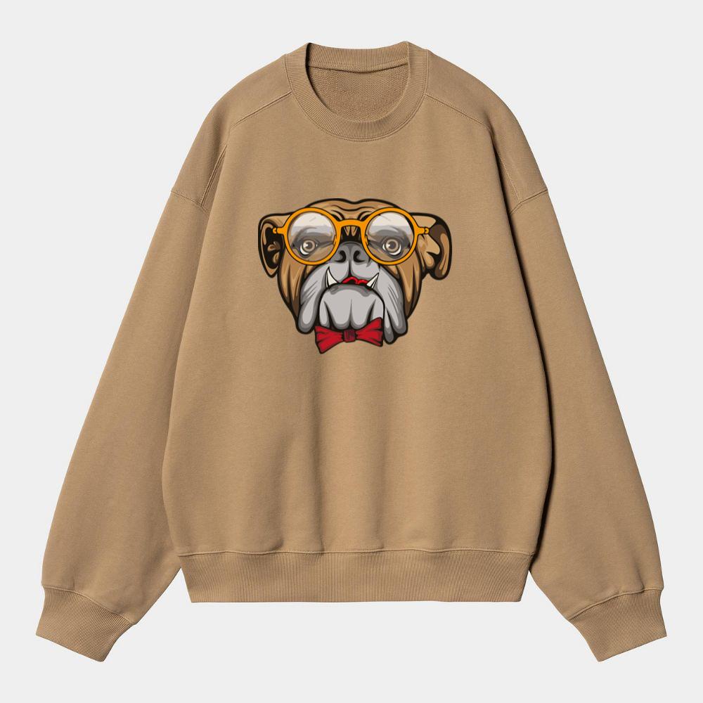 Classy Bulldog With Style Sweatshirt