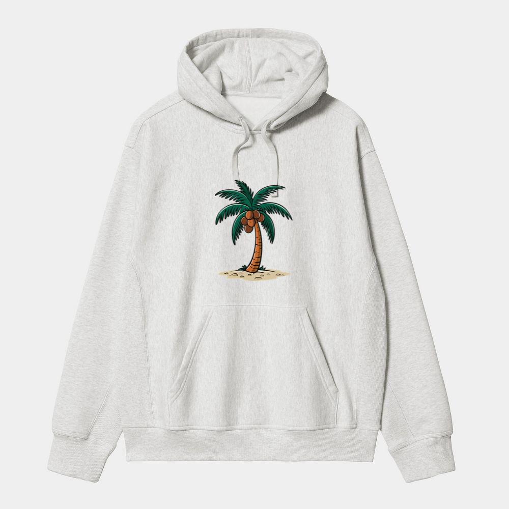 Coconut Tree On Island Hoodie
