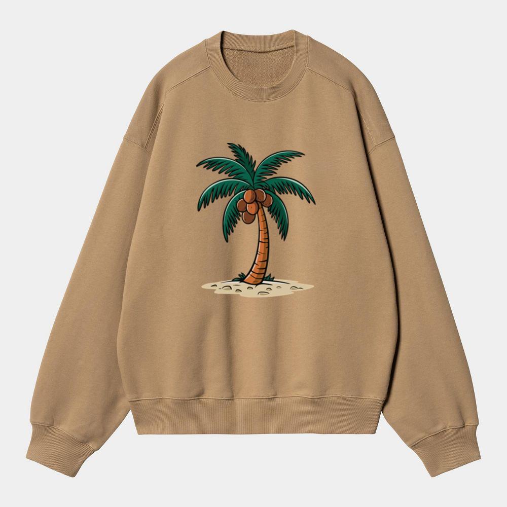 Coconut Tree On Island Sweatshirt