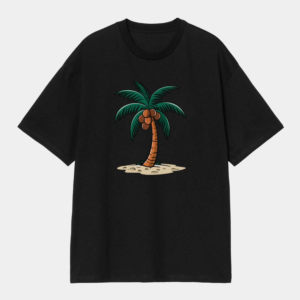 Coconut Tree On Island T-Shirts