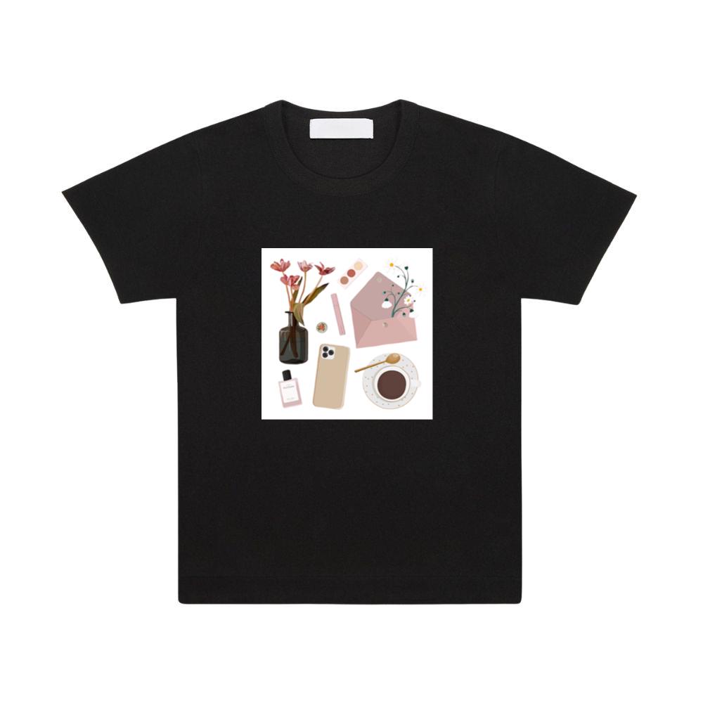 Coffee and Flowers Flat Lay T-Shirts