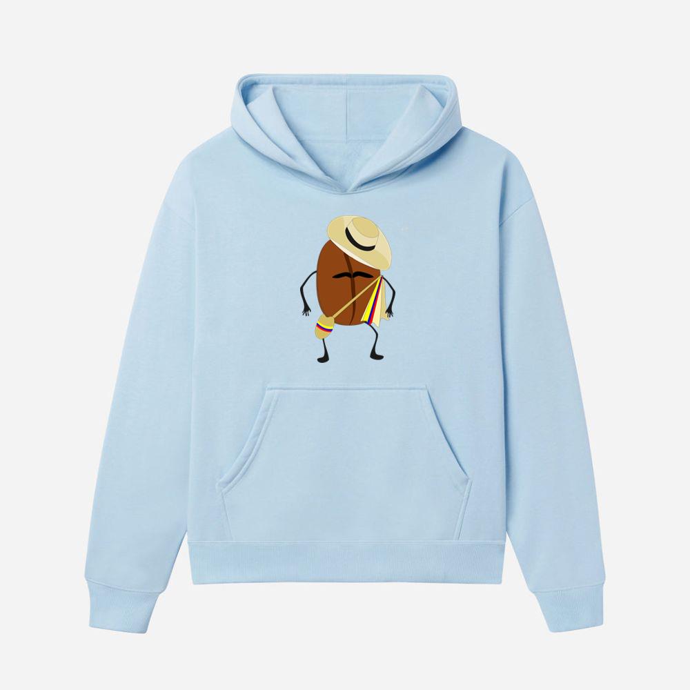 Coffee Bean Wearing Straw Hat Hoodies