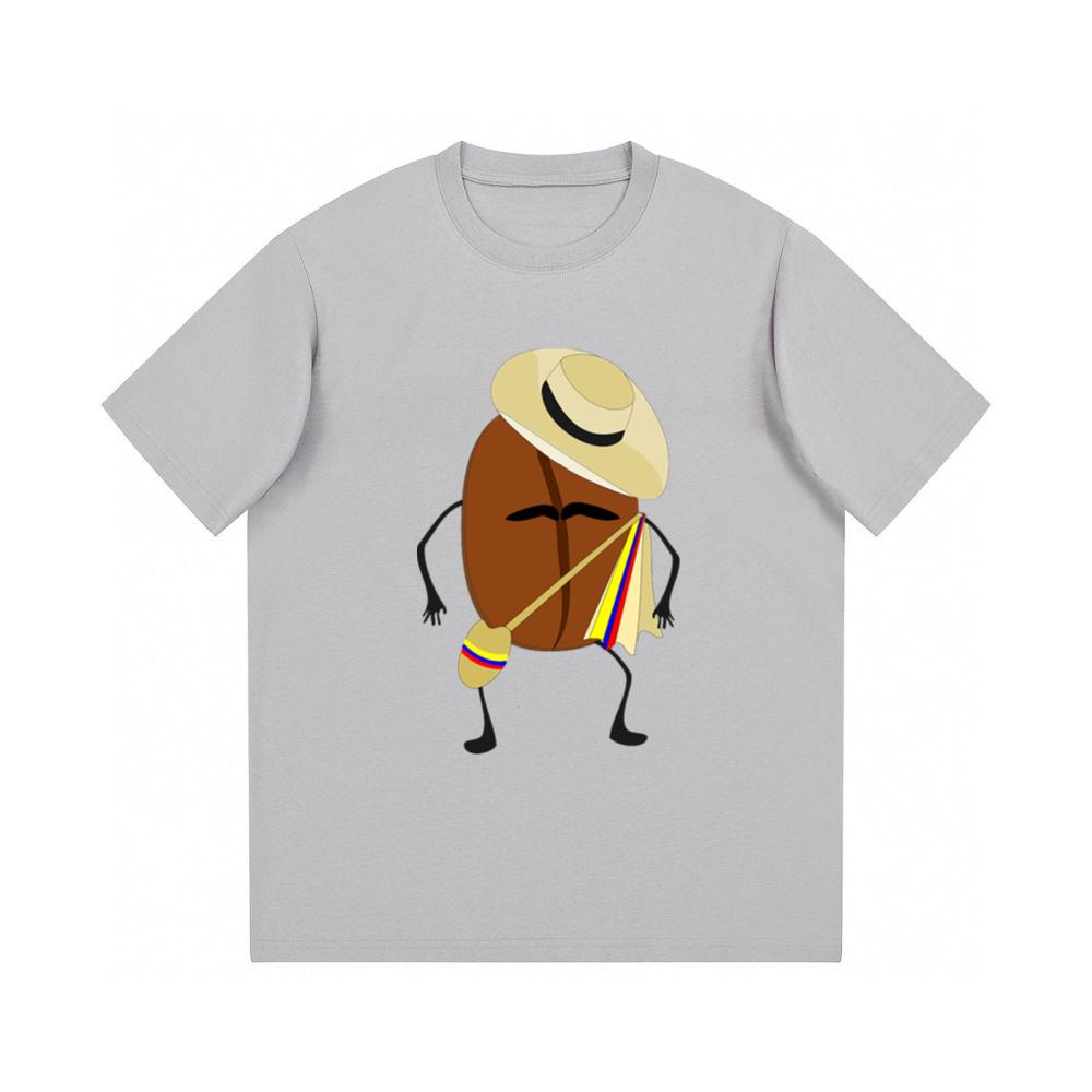 Coffee Bean Wearing Straw Hat TShirts Teeclips