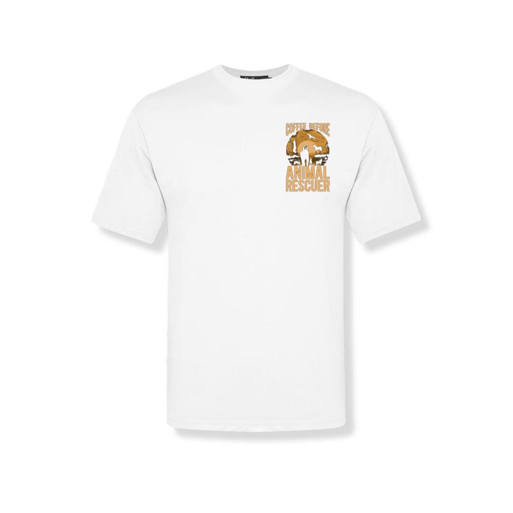 Coffee Before Animal Rescue Funny Dog Cat Lover Gift T-Shirt