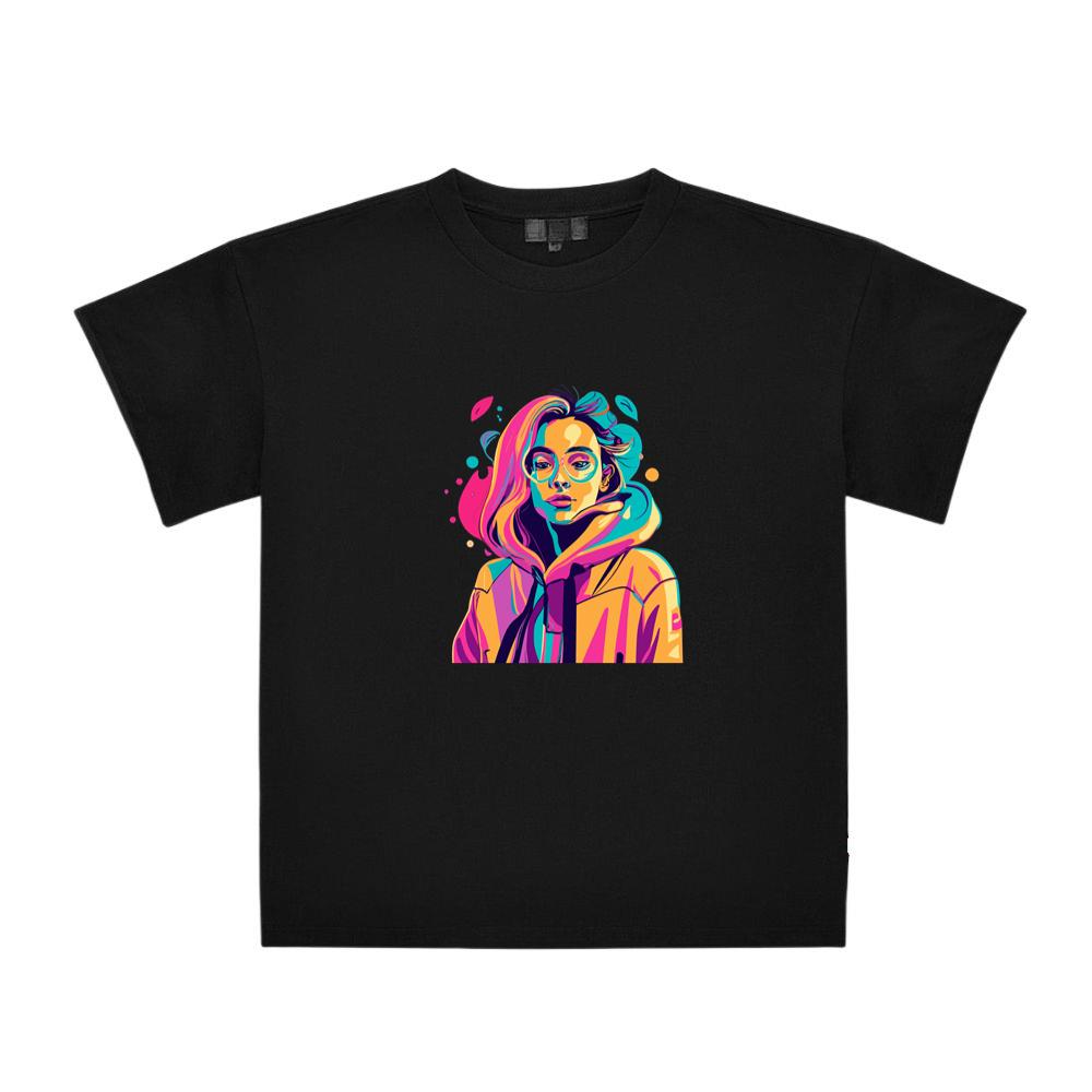 Colorful Art Hoodie Girl T-Shirts