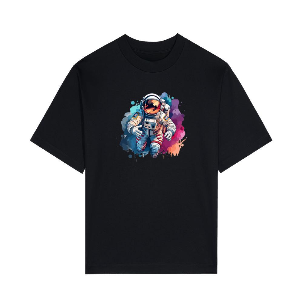 Colorful Astronaut Water Art T-Shirts