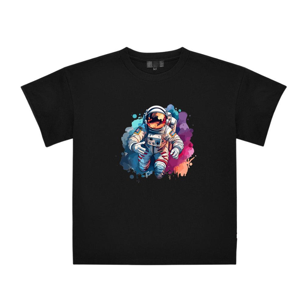 Colorful Astronaut Water Art T-Shirts