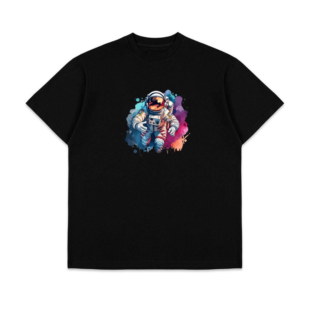 Colorful Astronaut Water Art T-Shirts