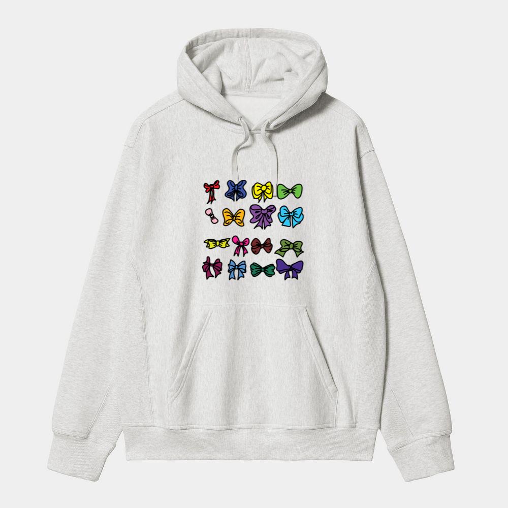 Colorful Cartoon Bows Collection Hoodie