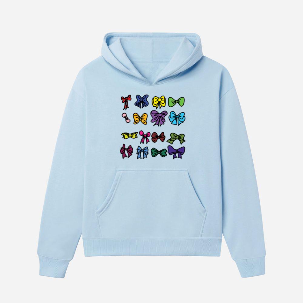 Colorful Cartoon Bows Collection Hoodies